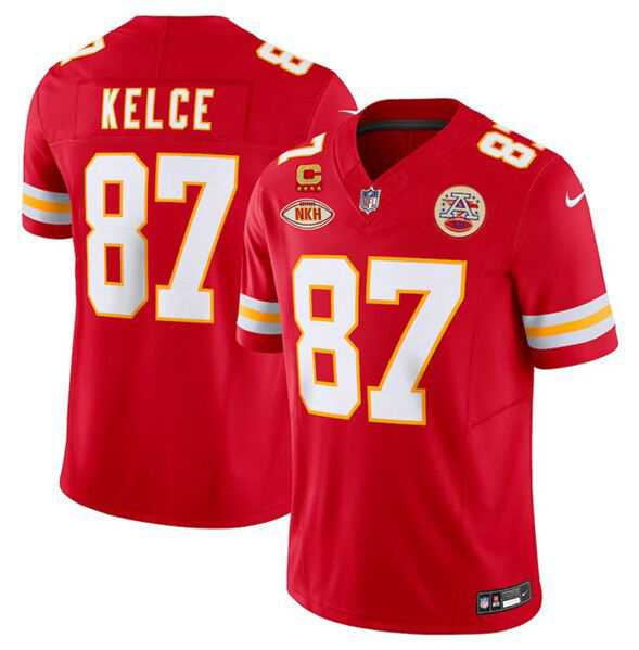 Men & Women & Youth Kansas City Chiefs #87 Travis Kelce Red 2024 F.U.S.E. With NKH Patch And 4-star C Patch Vapor Untouchable Limited Jersey,We sell and wholesale Men & Women & Youth Kansas City Chiefs #87 Travis Kelce Red 2024 F.U.S.E. With NKH Patch And 4-star C Patch Vapor Untouchable Limited Jersey on line form chian!